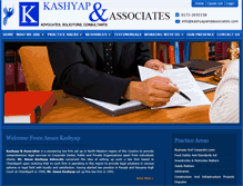 Tablet Screenshot of kashyapandassociates.com